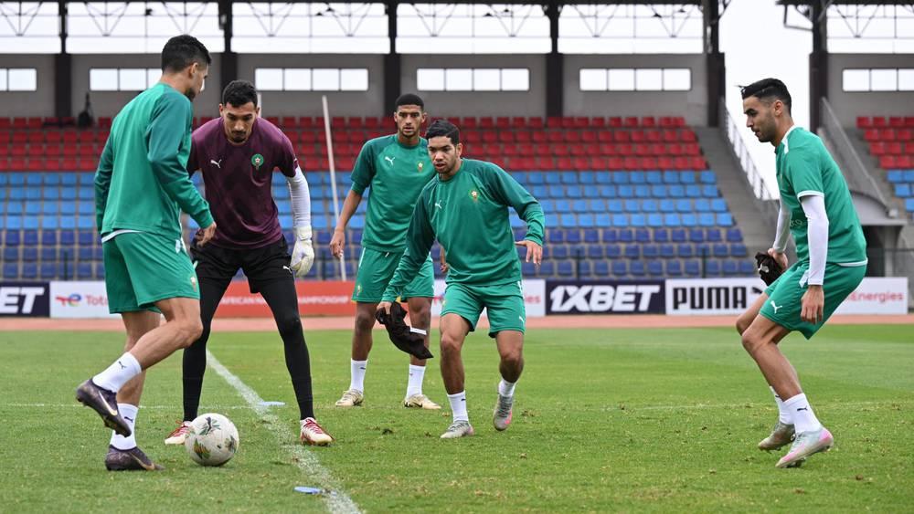 "الشان 2024"/ المنتخب المغربي المحلي يواصل استعداداته لمواجهة كينيا