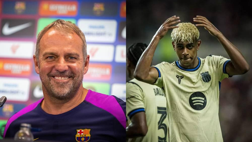 فليك عن طريقة احتفال يامال: "سلوكه حتى الآن ممتاز ولا يهمني ما يقال عن فريقي"