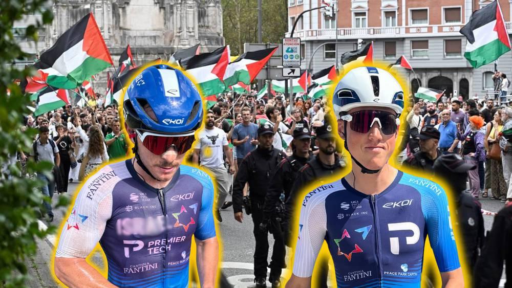 سباق "لا فويلتا".. فريق الكيان يحذف كلمة "إسرائيل" من قميصه بسبب ضغط الاحتجاجات المؤيدة لفلسطين!