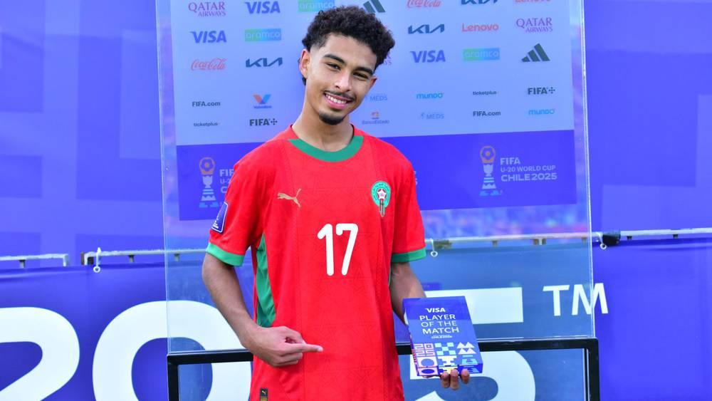 مونديال الشباب/ اختيار ياسين جاسيم "أفضل لاعب" في انتصار المنتخب المغربي على إسبانيا (2-0)