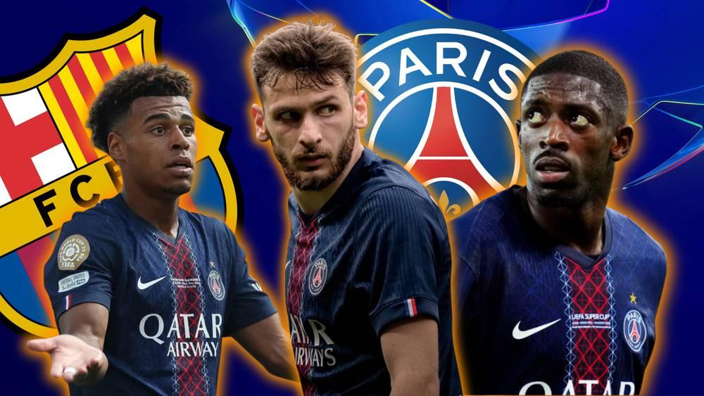 باريس سان جيرمان يواجه برشلونة من دون لاعبي الهجوم الأساسيين