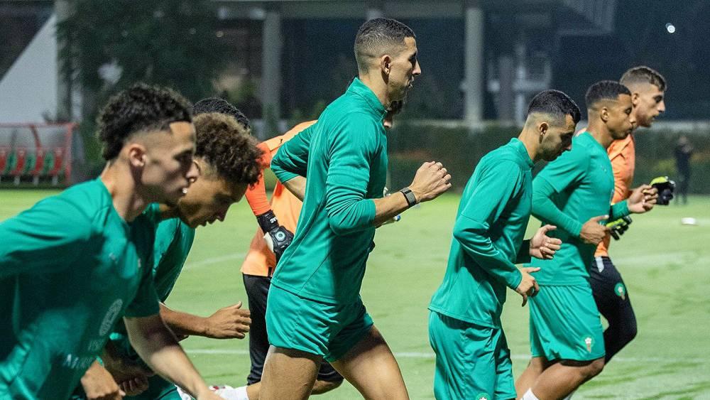 المنتخب المغربي يواصل تحضيراته بإجراء حصة تدريبية جديدة استعدادا لمواجهة البحرين
