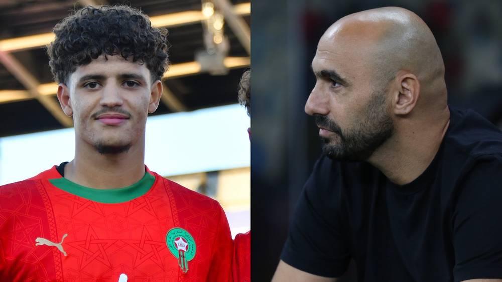 الركراكي: "الباب مفتوح أمام باعوف لكن اللعب في مونديال الشباب ليس هو اللعب في 'الكان' ولا أظن أننا نُعاني دفاعيا"