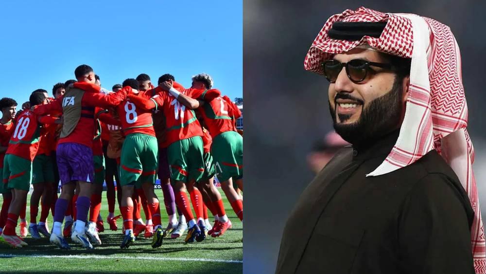تركي آل شيخ بعد تأهل الأشبال إلى نهائي المونديال: "الرياضة المغربية دائما ترفع رؤوس العرب عاليا"