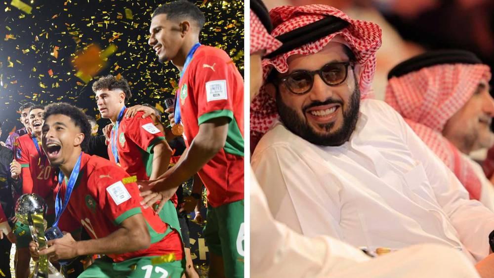 تركي آل الشيخ بعد الفوز بكأس العالم: "تستحقون.. مبروك للمنتخب المغربي الشقيق"