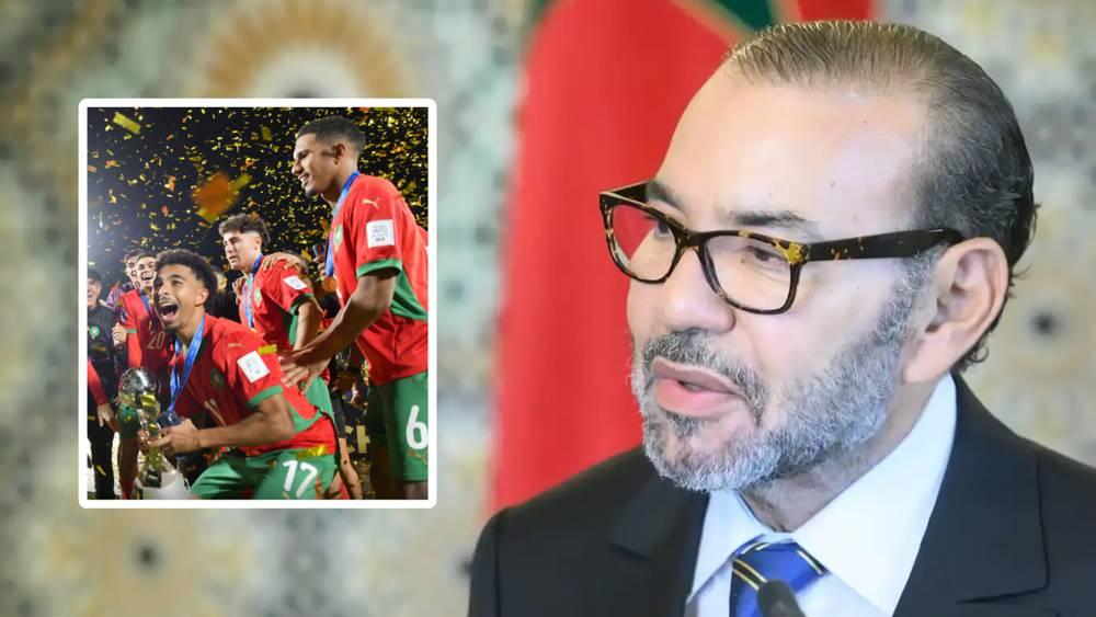 الملك محمد السادس يستقبل المنتخب المغربي غداً الأربعاء بعد تتويجه بكأس العالم للشباب