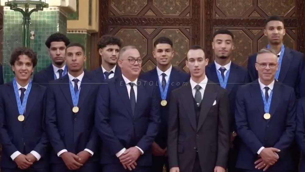 Sur instructions du Roi Mohammed VI, le Prince Héritier Moulay El Hassan préside la réception de l'équipe marocaine U20 après son sacre mondial