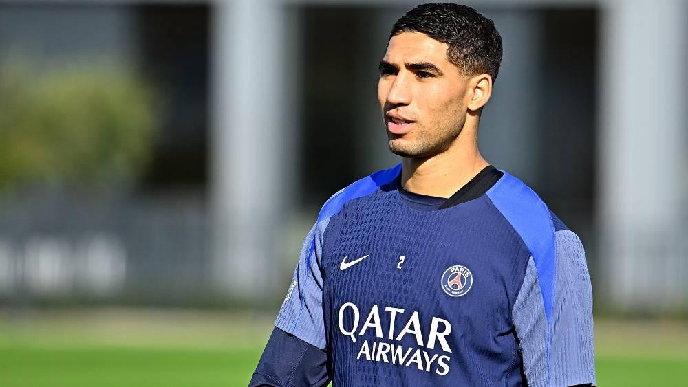 حكيمي يعود إلى التداريب الجماعية لباريس سان جيرمان بعد استفادته من فترة راحة