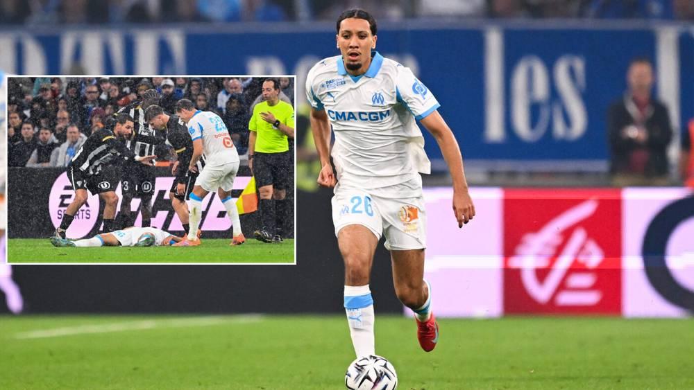 بلال ندير يطمئن متابعيه بعد إصابته أمام أنجيه: "حالتي مستقرة"