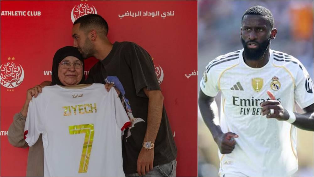 لاعب الريال روديغير يتفاعل مع تقديم زياش لاعبًا جديدًا للوداد