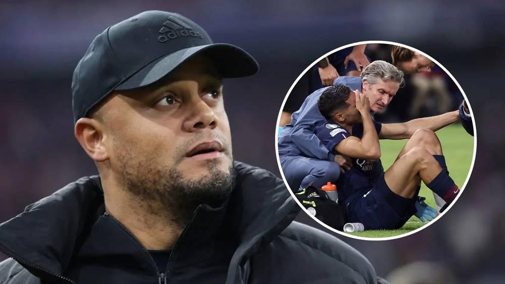 كومباني مدرب بايرن ميونخ: "أتمنى أن يتعافى حكيمي سريعًا وألا تكون إصابته خطيرة"