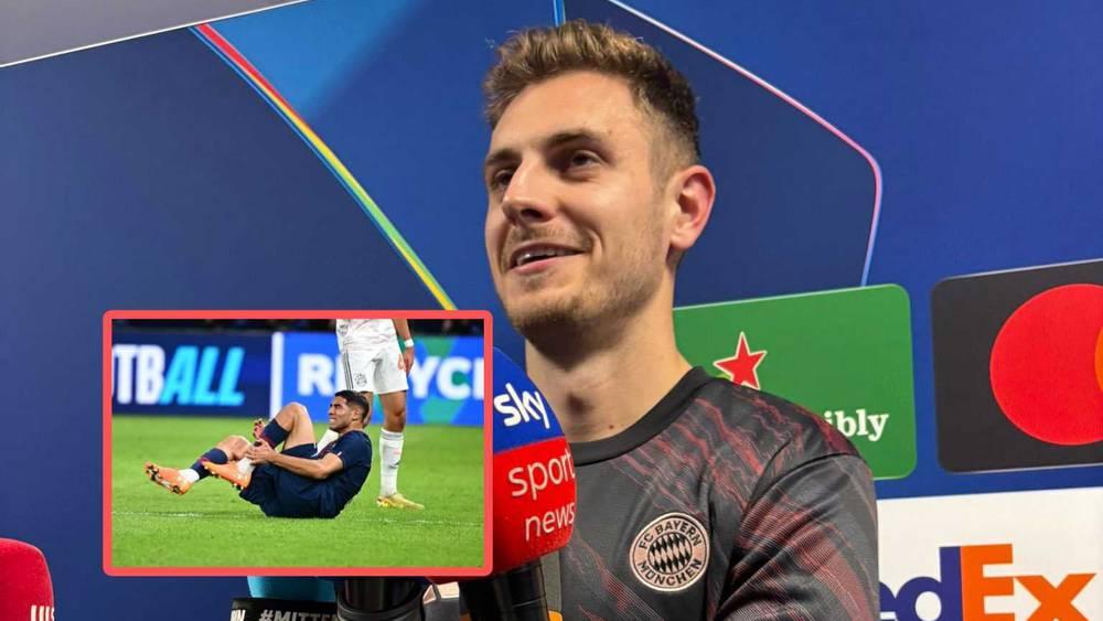 ستانيسيتش (لاعب بايرن ميونيخ) يعلق على طرد دياز بعد تدخله "العنيف" ضد حكيمي: "لقد شكرناه (يضحك).. أمزح فقط!"