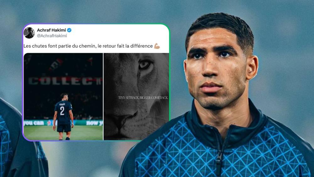 Hakimi réagit après sa blessure : « La chute fait partie du chemin… un petit revers pour un grand retour »