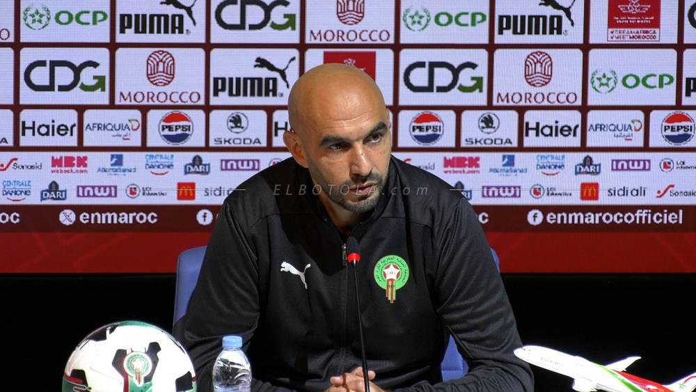 الركراكي: "إقامة كأس العرب قبل 'الكان' أمر غير منطقي والأولوية ستكون دائمًا للمنتخب الأول"