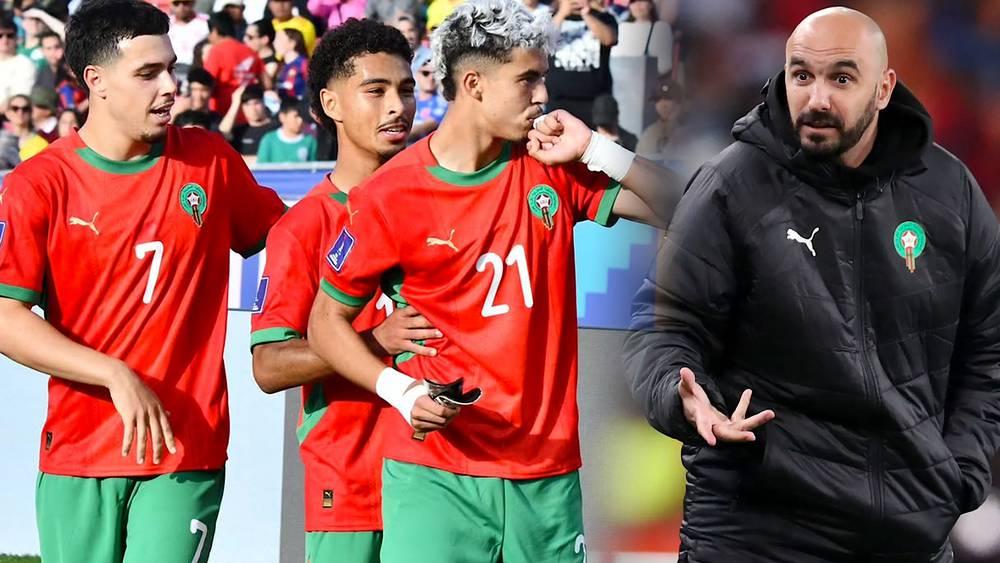 Regragui : « Le moment n'est pas opportun pour convoquer les joueurs de l'équipe des jeunes... Aucun de Maâma, Zabiri ou Gassim n'a débuté comme titulaire avec son club après le Mondial »