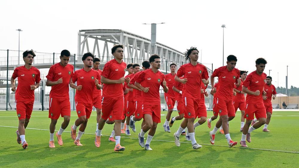 Morocco U17 Team Resumes Training Ahead of World Cup Round of 16