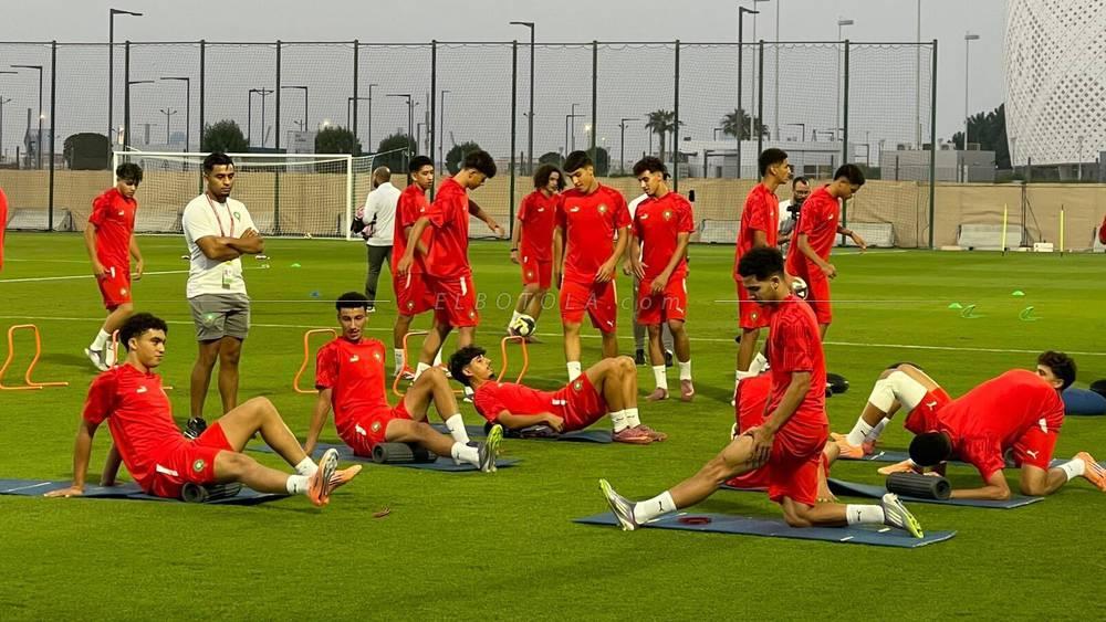 Moroccan National Team Holds Enthusiastic Training Session Ahead of U-17 World Cup Clash Against USA