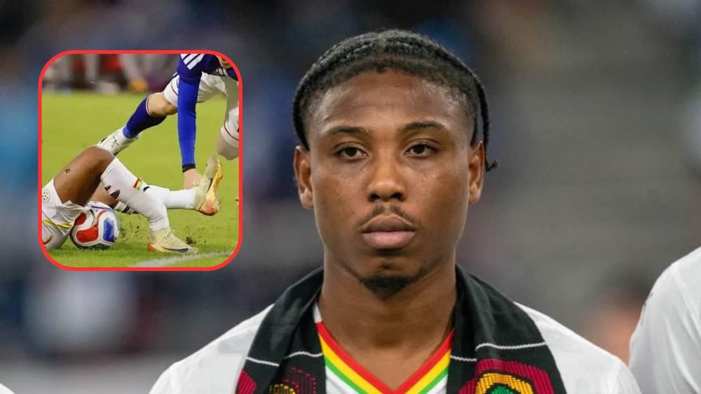 مباراة ودية تنهي "حلم" الغاني "فرانسيس أبو".. اللاعب يتعرض لـ"كسر" خطير ويغيب عن كأس العالم!