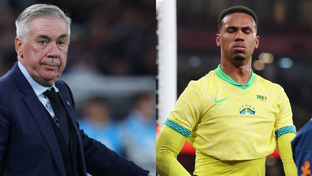 أنشيلوتي يعتذر لأرسنال بعد إصابة غابرييل: "نحن آسفون جدًا.. آمل أن يتعافى بسرعة"