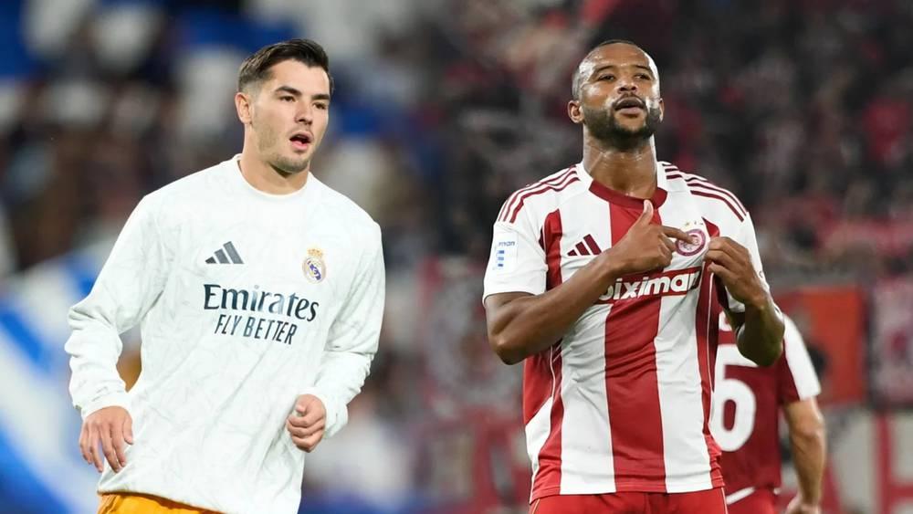 براهيم دياز احتياطي وأيوب الكعبي يقود هجوم أولمبياكوس ضد ريال مدريد