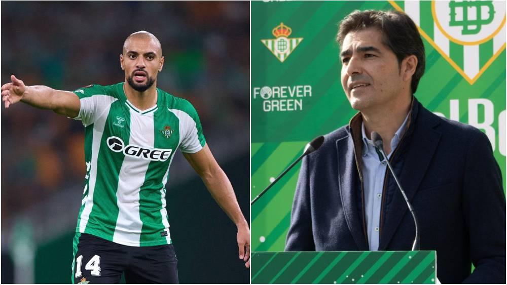 Betis President Defends Amrabat: "Sofyan Tried to Play in the Derby Despite Injury, No Room to Doubt His Commitment"