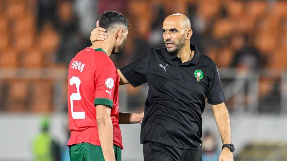 Regragui on Hakimi: 'His Goal Since Injury Has Been to Play AFCON; Comoros Decision Will Be Made at Last Moment'