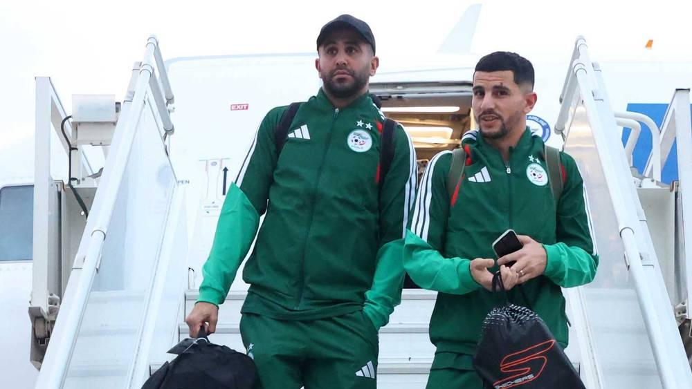 بعثة المنتخب الجزائري تحط الرحال في المغرب تأهبا للمشاركة في كأس أفريقيا