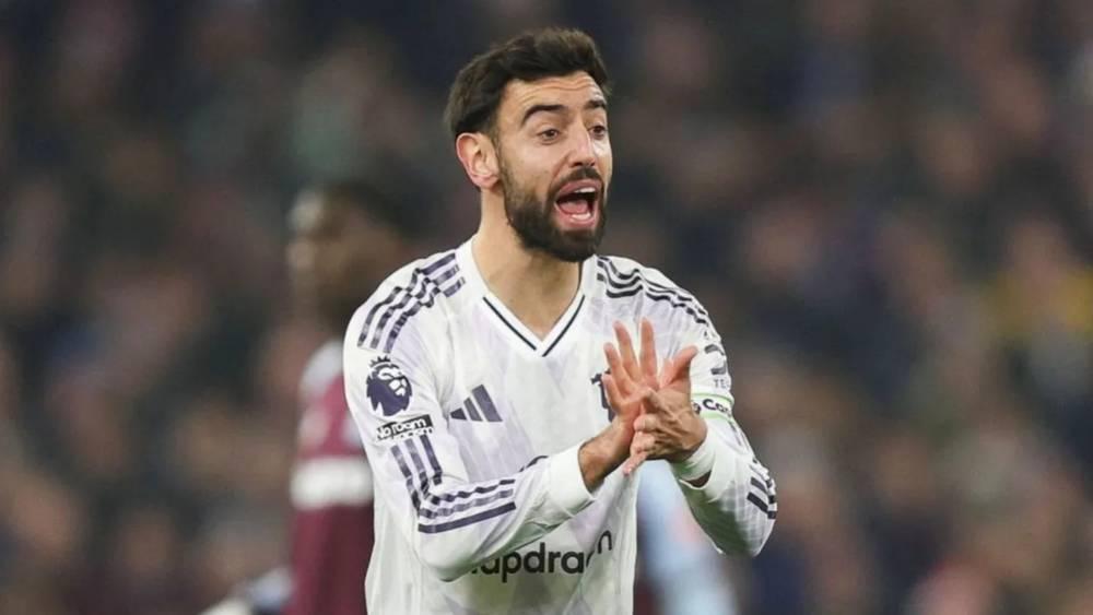 إصابة برونو فيرنانديز تزيد متاعب مانشستر يونايتد بعد خسارة أستون فيلا