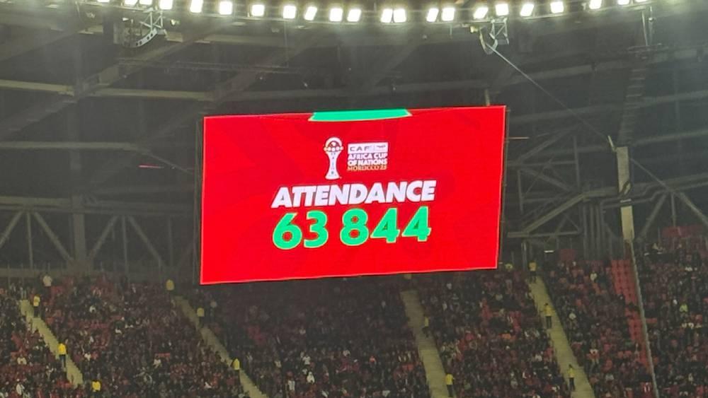 حضور أكثر من 63 ألف متفرج لمتابعة مباراة المغرب ومالي