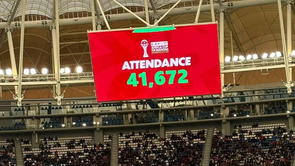 "كان المغرب".. أزيد من 41 ألف متفرج حضروا لمتابعة مباراة السنغال والكونغو الديمقراطية بملعب طنجة الكبير