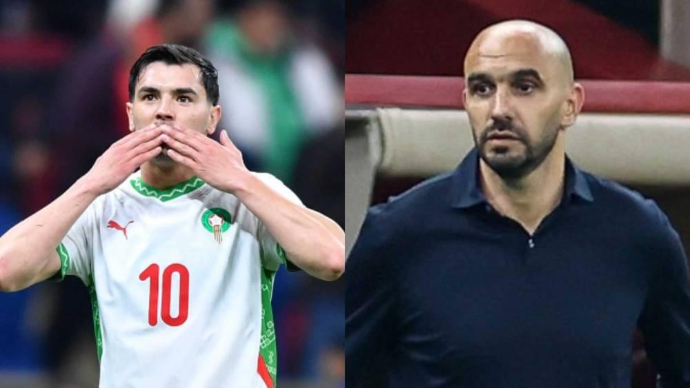 الركراكي: "يجب التعامل مع دياز بحذر لعدم مشاركته كثيرا مع ريال مدريد لذلك أجريت تغييرات مبكرة"