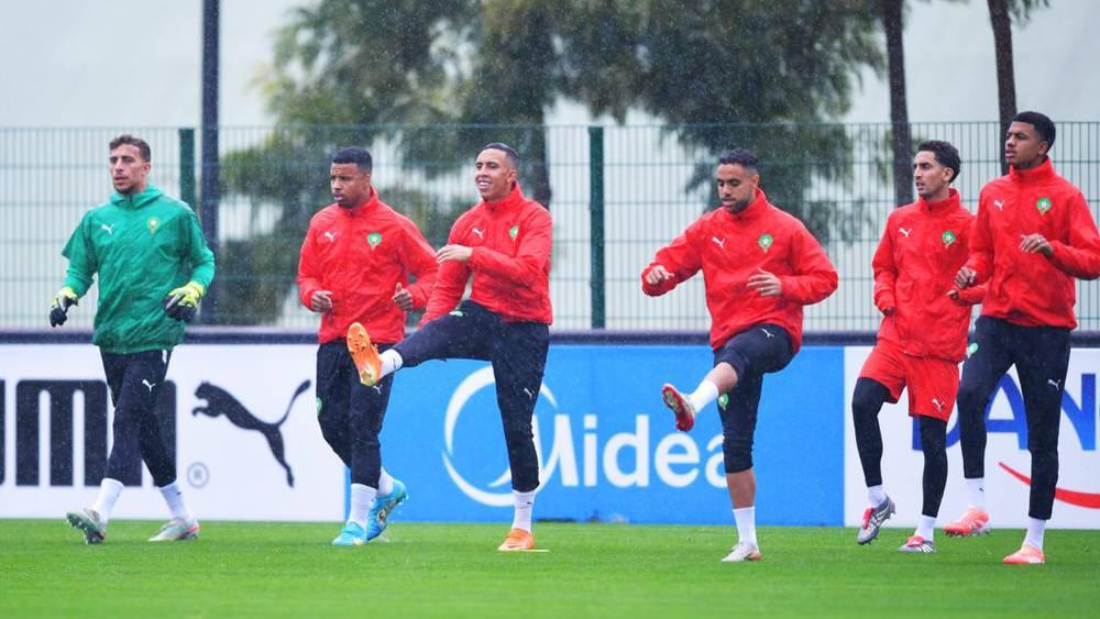 المنتخب المغربي يجري غدا الخميس (17:30 غرينيتش +1)  آخر حصة تدريبية قبل ملاقاة الكاميرون في ربع نهائي الكان