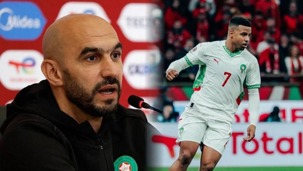 الركراكي: "إيغامان الله يشافيه.. ربما أصيب في الرباط الصليبي وقد يغيب لـ 6 أشهر"