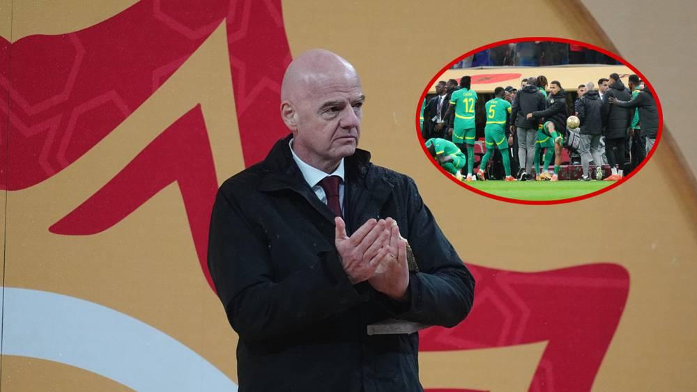 إنفانتينو: "ندين بشدة سلوك بعض اللاعبين وأفراد الطاقم التقني السنغالي فمن غير المقبول مغادرة الملعب بتلك الطريقة"