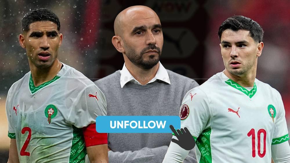 هل ألغى بعض لاعبي المنتخب متابعتهم للركراكي وهل باتت ساعاته معدودة فعلا؟.. "البطولة" تكشف بعض الحقائق!