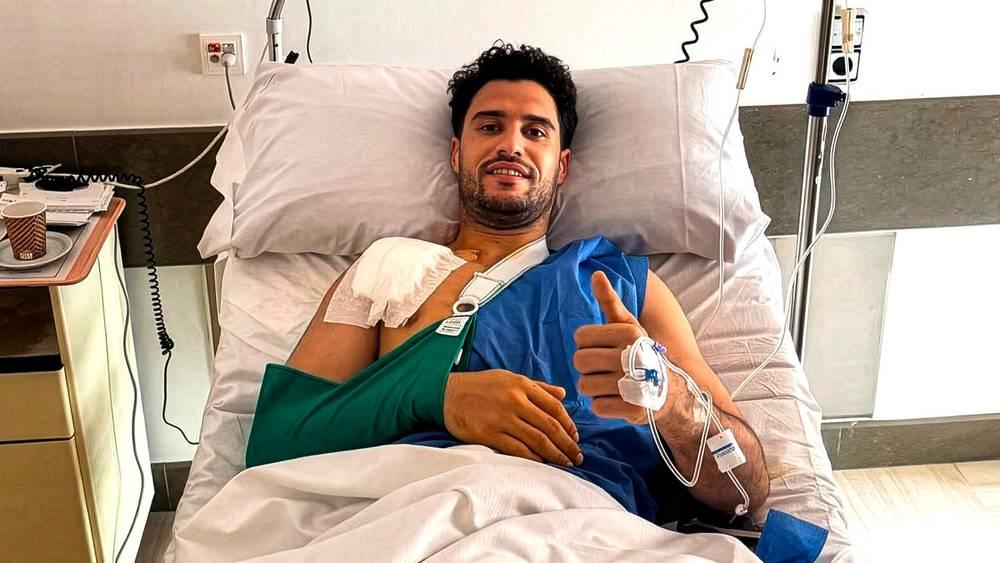 نهضة بركان يعلن نجاح عملية منير المحمدي الجراحية بعد إصابته مع المنتخب المغربي