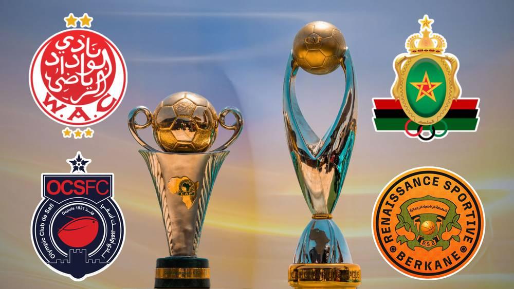 الأندية المغربية تعود إلى أجواء المنافسة في دوري أبطال أفريقيا والكونفدرالية