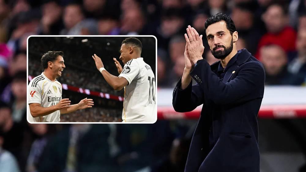 أربيلوا: "وحدة المجموعة تصنع الفارق واحتفال مبابي مع براهيم دياز يعكس روح ريال مدريد"