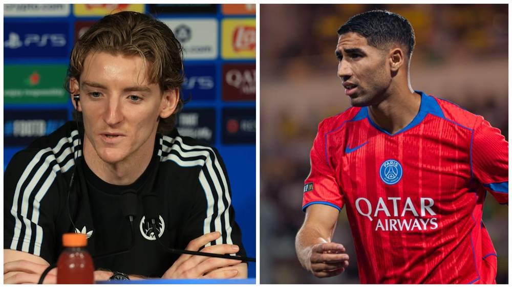 غوردون عن حكيمي: "هو أفضل لاعب واجهته في مسيرتي"