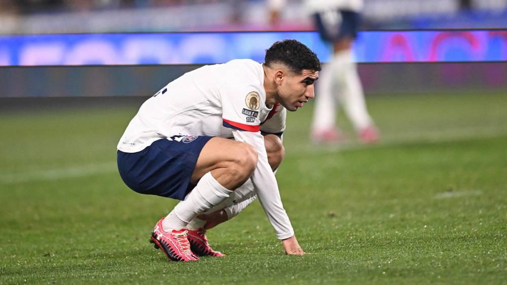 Hakimi reçoit un carton rouge et manquera le "Classique" entre le Paris Saint-Germain et Marseille