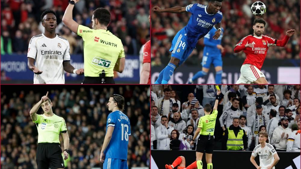 Six joueurs du Real Madrid menacés de suspension avant Benfica en Ligue des Champions