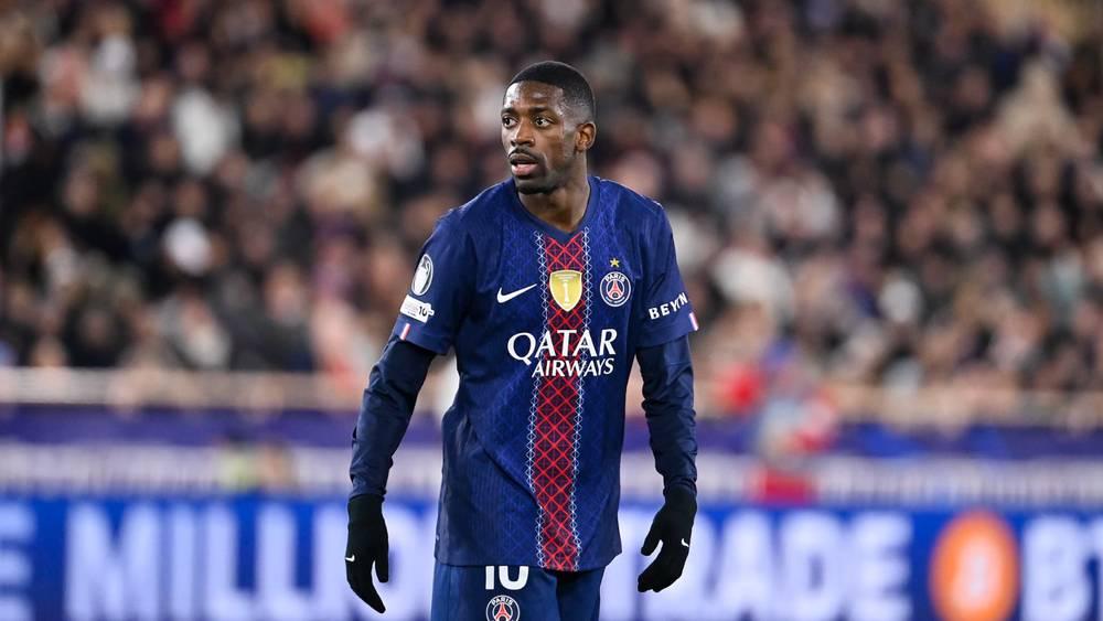Absence probable d'Ousmane Dembélé pour PSG-Monaco en Ligue des Champions