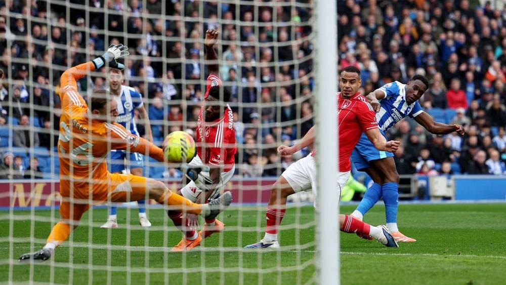 برايتون يحسم مواجهته ضد نوتينغهام فورست بفضل هدف دانيال ويلبارغ في الدوري الأنجليزي