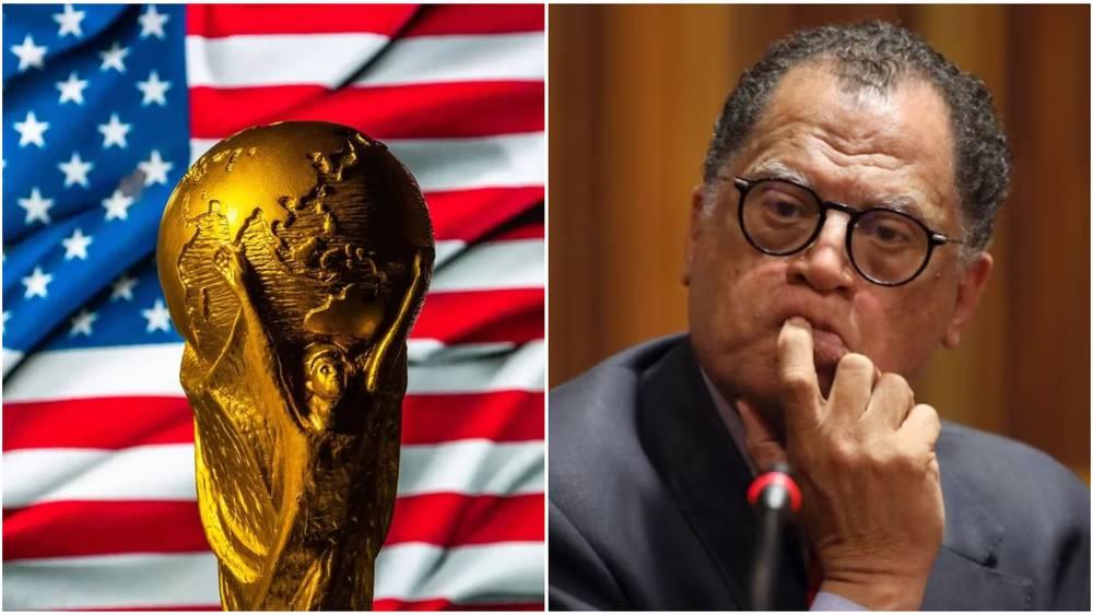 جوردان (رئيس اتحاد جنوب أفريقيا): "معاقبة الفيفا لأمريكا؟ لا لن أجيب.. أنا هنا معكم ولست في الشرق الأوسط"