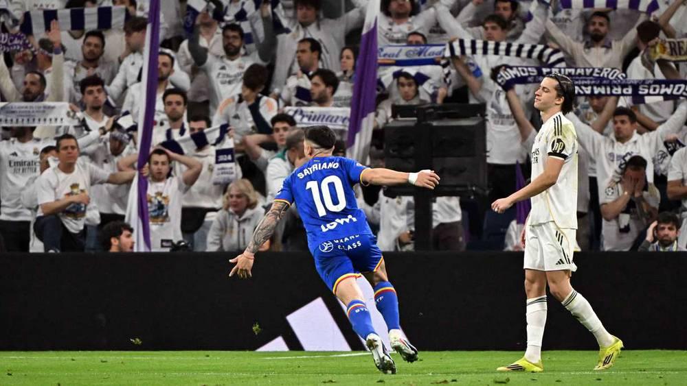 خيتافي يتفوق على ريال مدريد بهدف مارتن ساتريانو في الجولة السادسة والعشرين من الدوري الإسباني