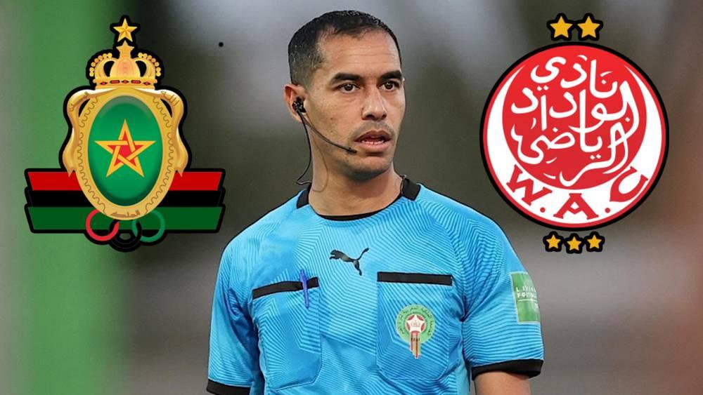 تعيين محمد الحويضري حكما لمباراة الوداد الرياضي والجيش الملكي وأيوب شرحبيل يدير تقنية الفيديو