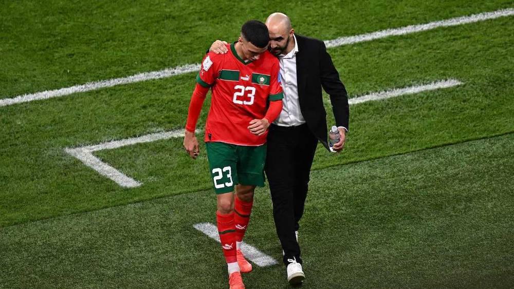 الخنوس مودعا الركراكي: "لن أنسى أبدا أنك فتحت لي باب أول مشاركة مع المنتخب المغربي"