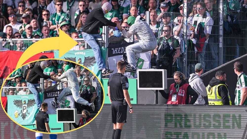 حادثة غريبة.. مشجعان يعطلان تقنية الـ"VAR" في مباراة بالدوري الألماني!