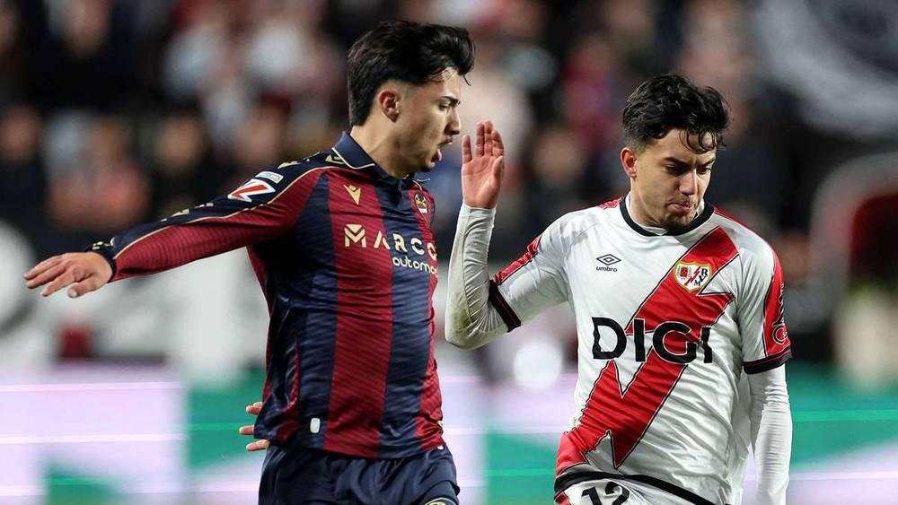 باثي سيس ينقذ رايو فاييكانو من الهزيمة أمام ليفانتي بهدف في الوقت بدل الضائع