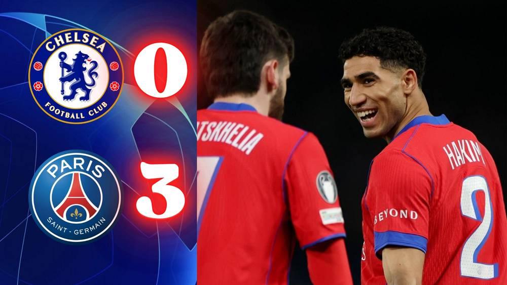 باريس سان جيرمان يفوز مرة أخرى على تشيلسي (0-3) ويتأهل إلى ربع نهائي دوري أبطال أوروبا